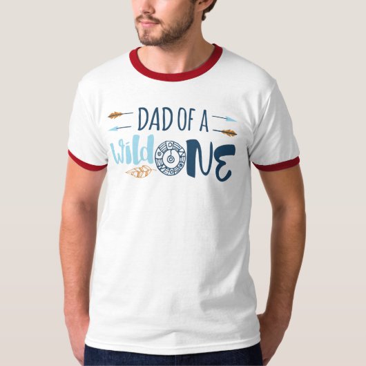 野生の1枚のワイシャツのパパ Tシャツ (正面)