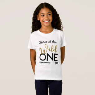 野生の1枚の姉妹のTシャツ Tシャツ
