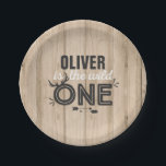 野生の1枚の紙皿7"素朴で素朴な野生の1 ペーパープレート<br><div class="desc">野生の紙皿1枚7" 
すべてのデザインは©ピクセル完全さのパーティー株式会社です</div>