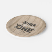 野生の1枚の紙皿7"素朴で素朴な野生の1 ペーパープレート (アングル)