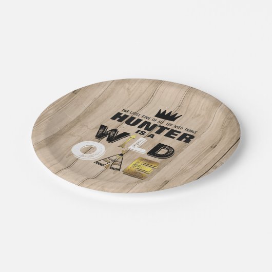 野生の1枚の紙皿7" Of Wild王 ペーパープレート (アングル)