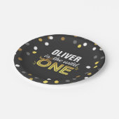 野生の1枚の誕生日の紙皿7"モダンな野生の1 ペーパープレート (アングル)