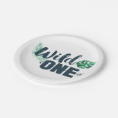 野生の1枚の誕生日の紙皿 ペーパープレート (アングル)