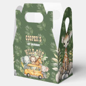 野生の1男の子の誕生日サファリ動物の好意ボックス フェイバーボックス (オープン)