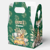 野生の1男の子の誕生日サファリ動物の好意ボックス フェイバーボックス (オープン)