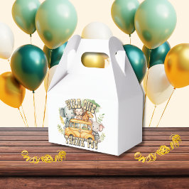 野生の1男の子の誕生日サファリ動物 フェイバーボックス