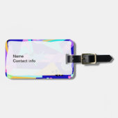 野生の80年代パターンスーツケースのラベル ラゲッジタグ (正面横)