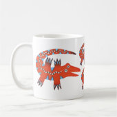 "野生の"マグがあるために生まれて下さい コーヒーマグカップ (左)