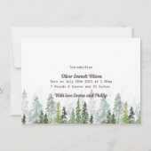 野生の|生素朴誕告知カード(ツリー) セーブザデート (裏面)