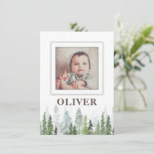 野生の|生素朴誕告知カード（ツリー） セーブザデート (スタンド正面)