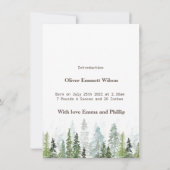 野生の|生素朴誕告知カード（ツリー） セーブザデート (裏面)