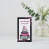 野生の「Nの創造的なケーキの名刺 名刺 (スタンド正面)