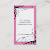 野生の「Nの創造的なケーキの名刺 名刺 (裏面)