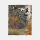 野生のAppaloosa毛布 フリースブランケット (正面)