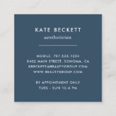 野生のAzure |植物体フレーム スクエア名刺 (裏面)