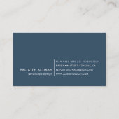 野生のAzure |植物学 名刺 (裏面)