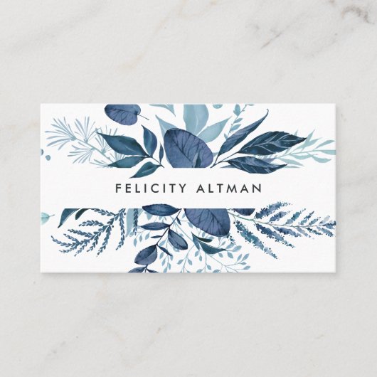 野生のAzure |植物学 名刺 (正面)