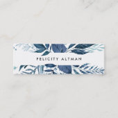 野生のAzure |青い水彩植物学 スキニー名刺 (正面)