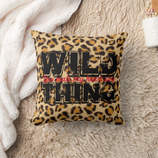 野生のThing -Leopard Print クッション (ブランケット)