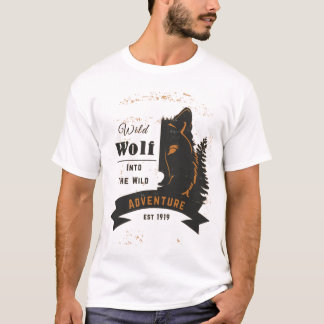 野生のWolf、Adventure、Est 1919年の最も最高のなギフト Tシャツ