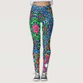 野生はっきりしたのマンダラインスパイアラのレギンス レギンス (正面)