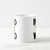 野生への大胆な冒険タイポグラフィ コーヒーマグカップ (中央)