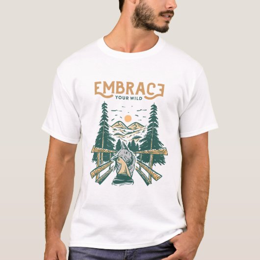 野生を受け入れる Tシャツ (正面)