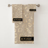 野生アイディアズグラムヒョウの斑点タウペID1160 バスタオルセット (インサイチュ)