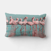 野生アフリカフラミンゴ ランバークッション (裏面)