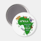 野生アフリカ マグネット (正面/裏面)