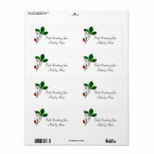 野生イチゴカスタム出荷ラベル ラベル (フルシート)