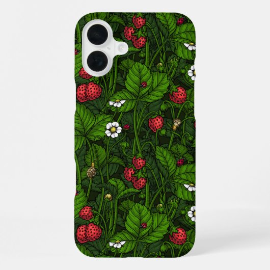 野生イチゴ iPhoneケース (裏面)