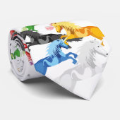 野生イラストレーションのカラフル ネクタイ (ロール)