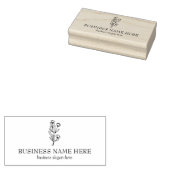 野生エレガントの花のカスタム手作り ラバースタンプ (押印)