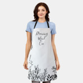 野生エレガントの花は咲く エプロン (着用した状態)