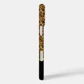 野生エレガントヒョウ黒金ゴールドジュエルタフ Case-Mate iPhoneケース (裏面 / 右)