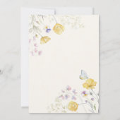 野生エレガントフローラ卒業 招待状 (裏面)