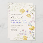 野生エレガントフローラ卒業 招待状 (正面/裏面)