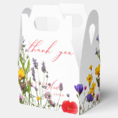 野生エレガントフローラ開花庭園の結婚式 フェイバーボックス (オープン)