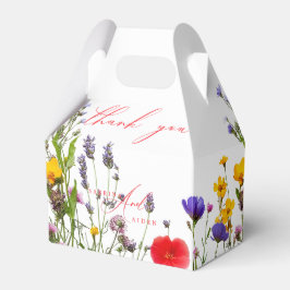 野生エレガントフローラ開花庭園の結婚式 フェイバーボックス