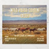 野生カスタマイズ馬西部平野の詳細 ビールラベル (シングルラベル)