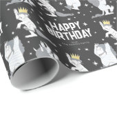 野生カスタムの物があるハッピーバースデー ラッピングペーパー (ロールコーナー)