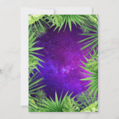 野生カラフルのサファリの動物2歳の誕生日 招待状 (裏面)