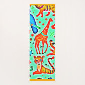 野生カラフルの疑問に思動物の国 ヨガマット (裏面)