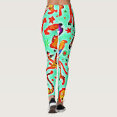 野生カラフルの疑問に思動物の国 レギンス (裏面)