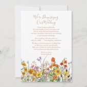 野生カラフルの花のサイズを縮小してい結婚る シーズンカード (正面)