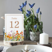 野生カラフルの花の国の結婚式