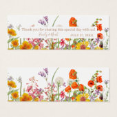 野生カラフルの花カントリー結婚式 (正面&裏面)