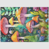 野生カラフルキノコ組織紙 薄葉紙 (正面)