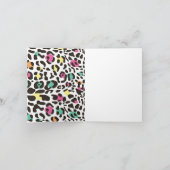 野生カラフル動物と熱帯離れ カード (内部)